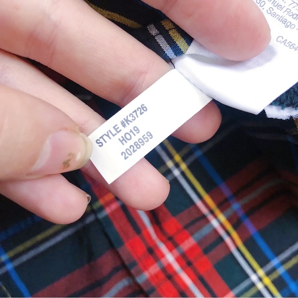 SOLD J Crew • Slim Stretch Perfect Shirt button down black Stewart Tartan plaid - Picture 12 of 14